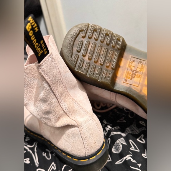 Dr. Martens Light Pink Combat Boots - Picture 3 of 4